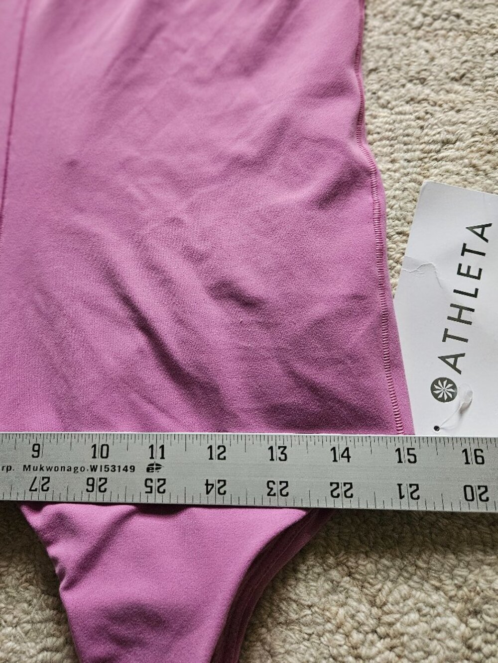 Athleta Transcend Dress Pink Medium TALL MT Built-In Shorts Athleisure or Active - Picture 6 of 12